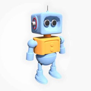 3d cartoon robot