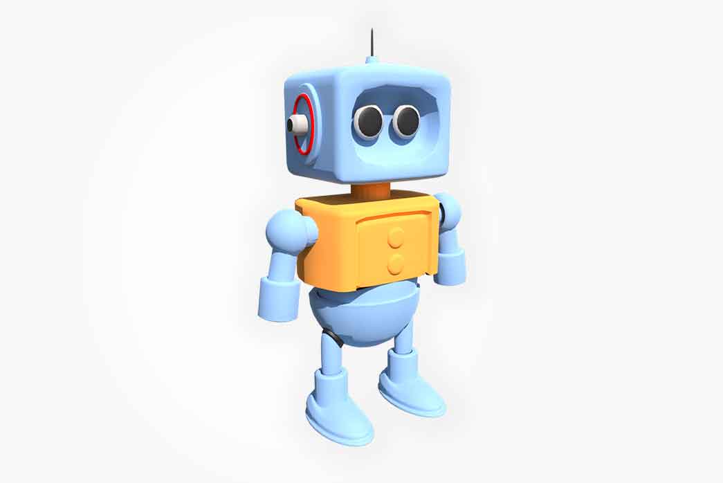 3d cartoon robot