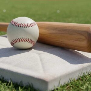 3d baseball bat with ball