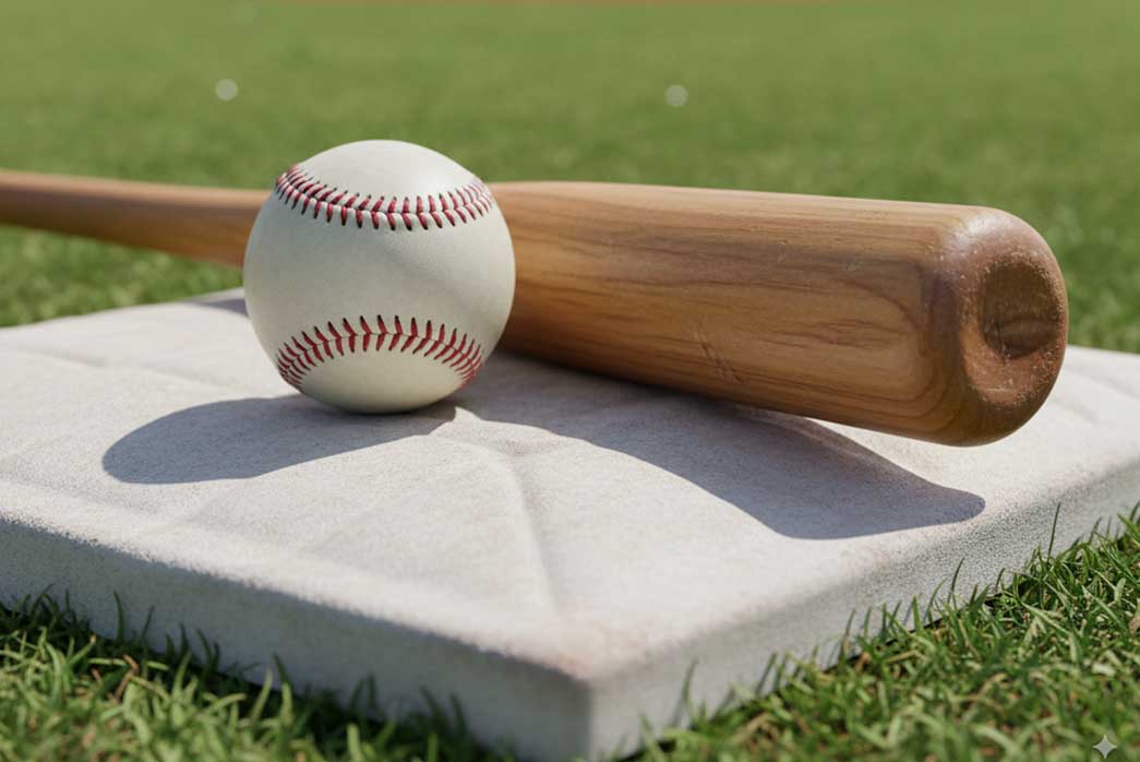 3d baseball bat with ball