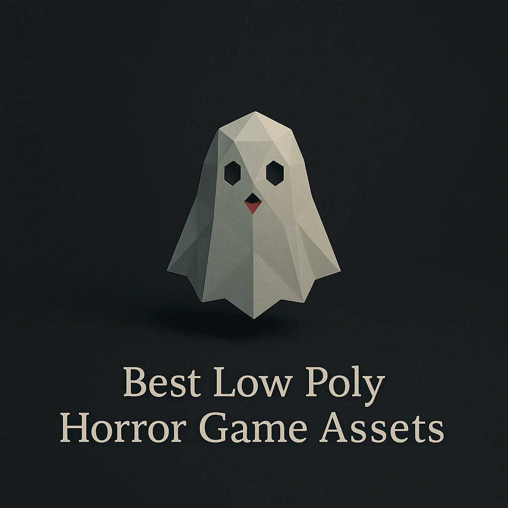 low poly horror game assets