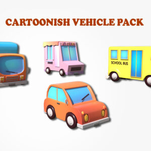 3d cartoonsih vehicle