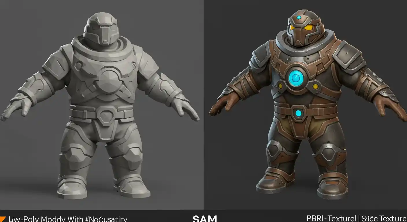 low poly vs pbr