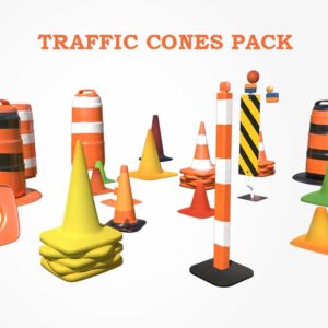 3d traffice cones