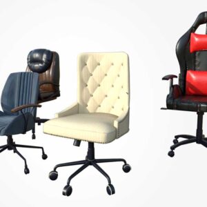 3d chairs, office chair, furniture