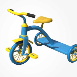 kids tricycle 3d model