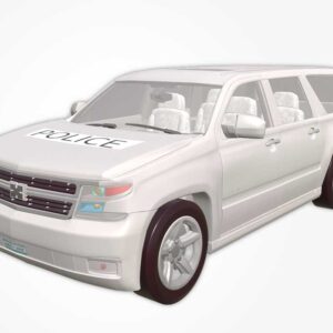 3d police car model