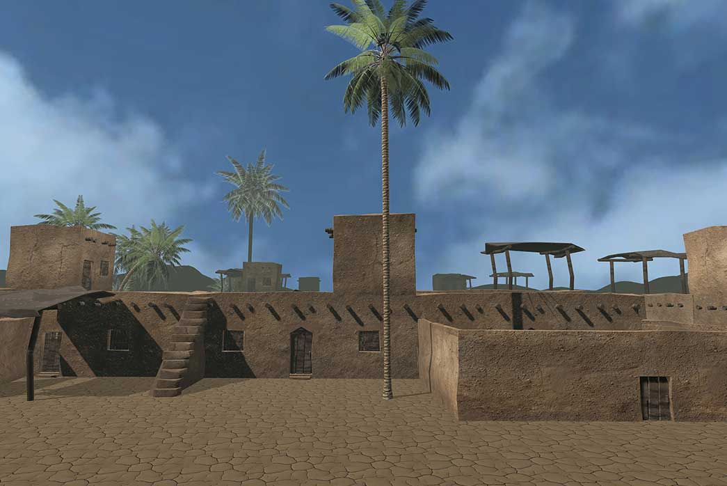 3d mud houses & props