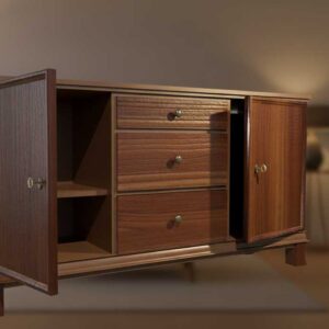 3d wooden cabinet