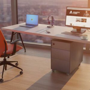 3d office table props