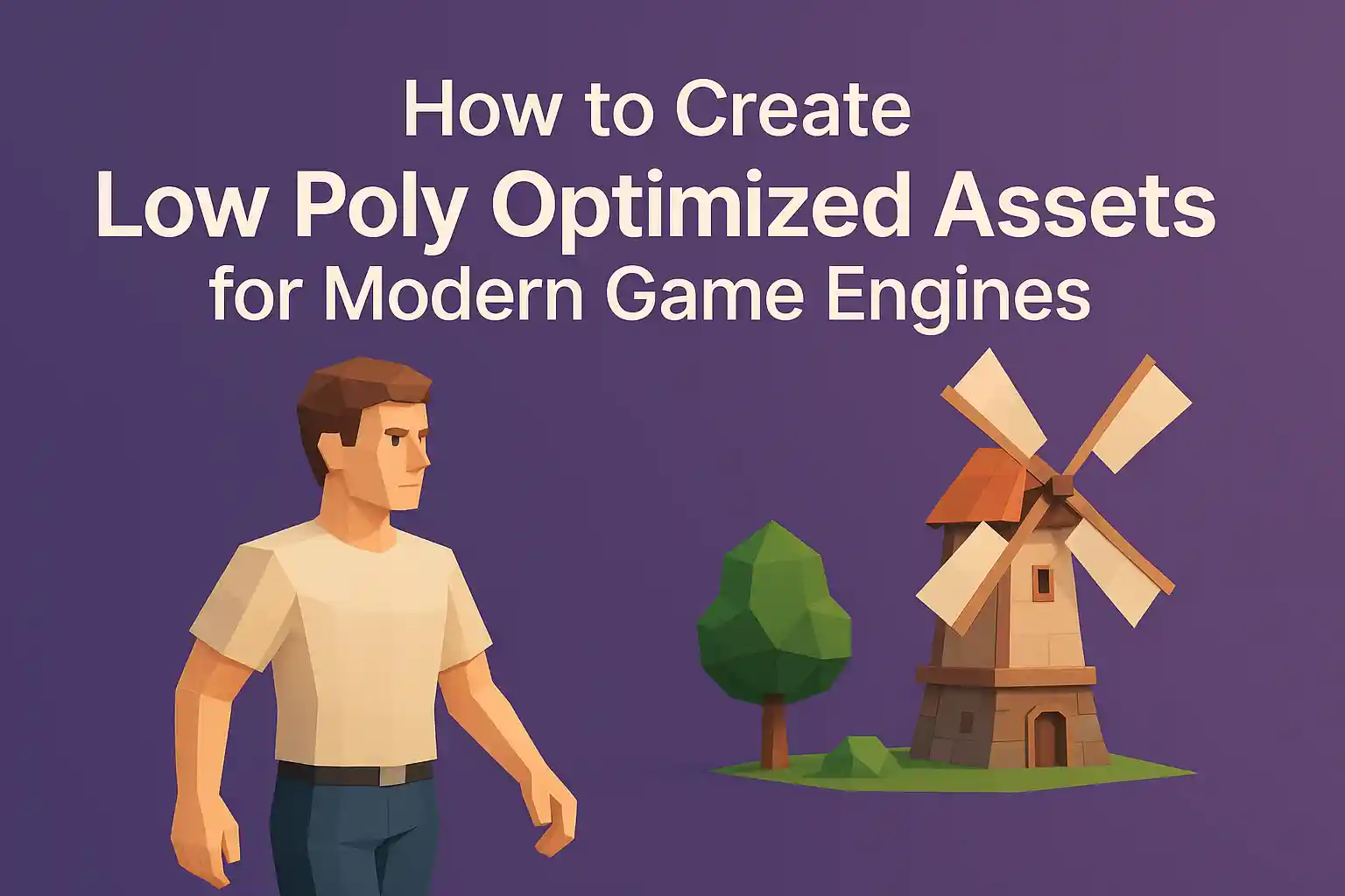 low poly optimized assets