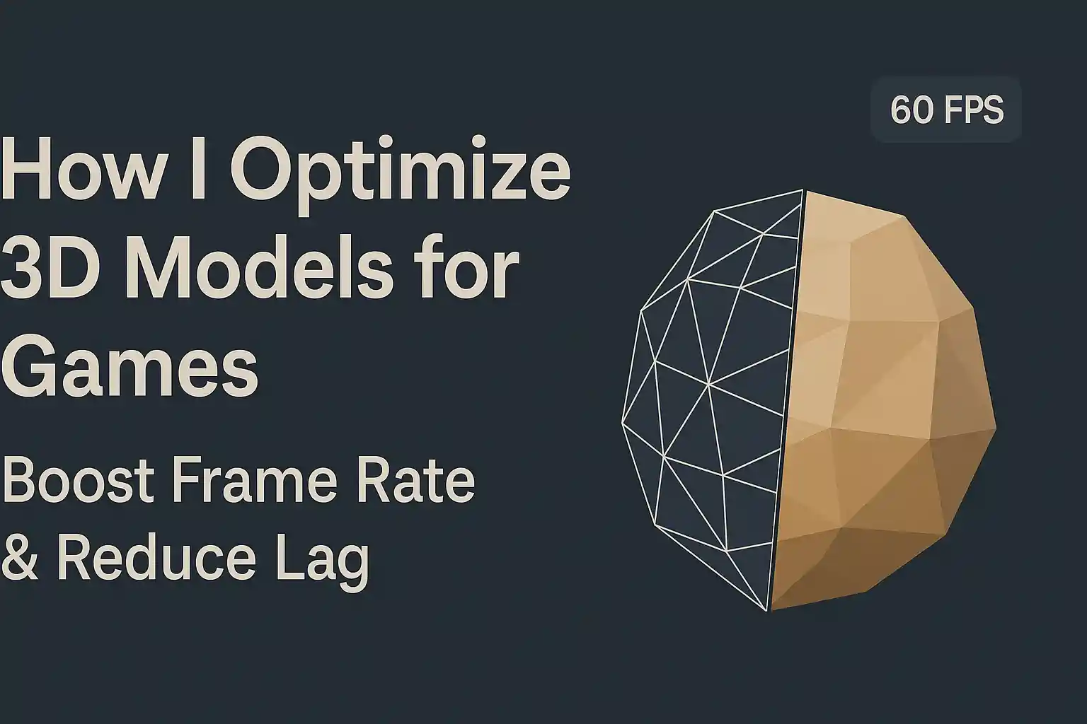 optimize 3d models for games